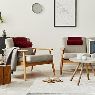 Weysat Neck Pillow for Recliner Head Pillow Adjustable Plush Pillow Neck Roll Non Slip Fleece Couch Neck Head support Pillow for Travel Home Recliner Sofa Armchair (Burgundy)