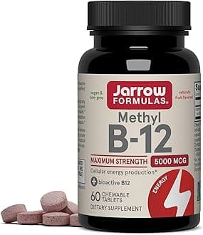 Methylcobalamin (Methyl B12), Supports Brain Cells, 5000 Mcg, 60 Lozenges