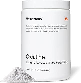 - Momentous Creatine Monohydrate Powder - Creatine Powder - Supports Strength, Lean Muscle, & Recovery for Men & Women - NSF Certified for Sport - 5 g per Serving - 90 Servings