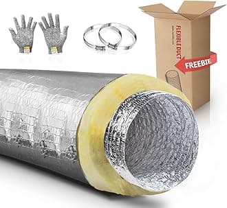 CUCHIILO Insulated Duct 4Inch 25Feet