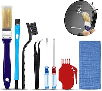 Midukit Vacuum Attachments Accessories for Robot Vacuum Cleaner,Cleaning Brush roll Cleaning Tool Replacement Parts, Part kit Tool for Vacuums Cleaner Replacement Include Vacuum Cleaning Cloth