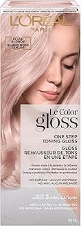 L’Oréal Paris Le Color Gloss One Step In-Shower Toning Hair Gloss, Neutralizes Brass, Conditions & Boosts Shine, Blush Blonde, 4 fl oz
