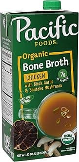 Pacific Foods, Broth Bone Chicken Black Garlic Shiitake Organic, 32 Ounce