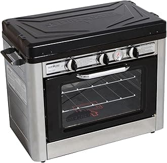 Camp Chef Outdoor Camp Oven, Black/Silver, 31" H x 24" W x 18" L