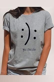 BLACKMYTH Women's T-Shirts Cotton Funny Grahpic Design Casual Short Sleeve Top Tees