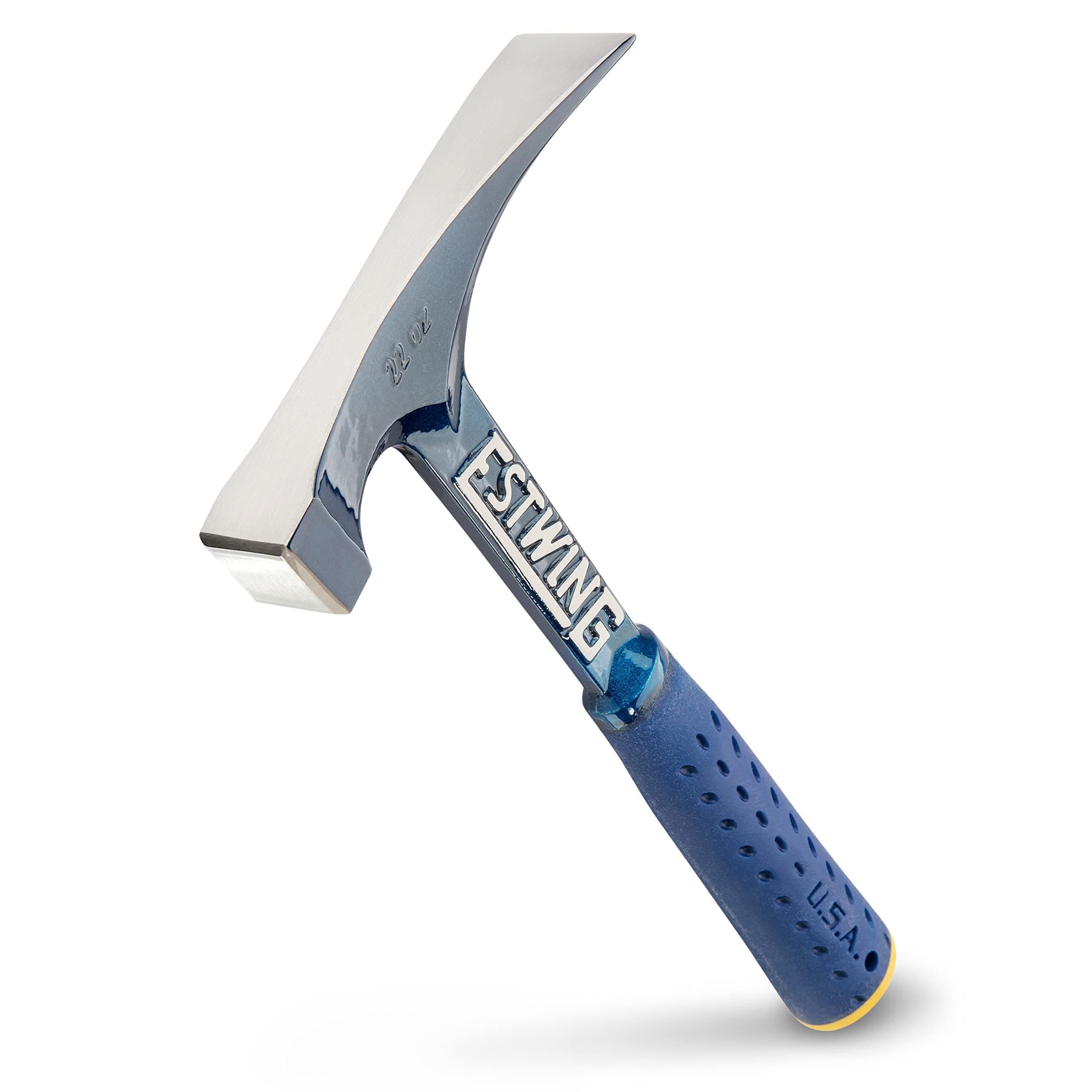 E6-22BLC 22oz Smooth Face Big Blue Rock Pick Hammer with Shock Reduction Grip