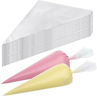 LoveBB 500 Pcs Piping Bags Disposable 10.6 inch Thick Tipless Pastry Bags Icing Frosting Bags for Baking Cookies Cupcake Decorating Supplies
