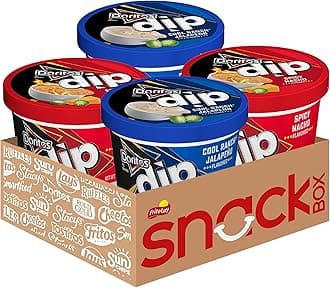 Doritos, Jalapeno Nacho Cheese Dip and Cool Ranch Jalapeno Dairy Dip Variety Pack, 10 Ounce (Pack of 4)