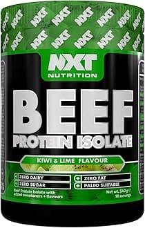NXT Beef Protein Isolate 540g - High Protein Powder in Natural Amino Acids - Paleo, Keto Friendly - Dairy and Gluten Free | 540g (Kiwi & Lime)