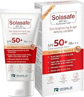Solasafe Sunscreen SPF 50 | Broad Spectrum UVA & UVB Protection | Lightweight, Non-Greasy Formula