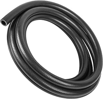 1/2 Inch (12mm) ID Fuel Line Hose 25FT NBR Rubber Push Lock Hose High Pressure 300PSI for Automotive Fuel Systems Engines