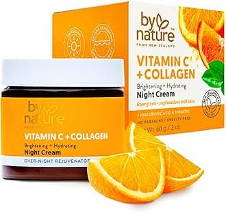 By Nature Brightening and Moisturising Night Cream with Vitamin C and Collagen