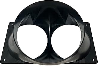 Tinker3D Antminer S19 T19 S17 T17 Double Fan Shroud 6 Inch Outlet to 2X 4 Inch Round ASIC Miner Air Cooling Duct 2X 120mm USA Made (10)