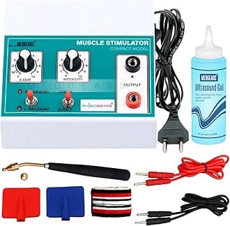 MEDGEARS Mini MS Physiotherapy Equipment Muscle Stimulator Galvanic & Faradic Stimulation Therapy (ELectrode Pad)