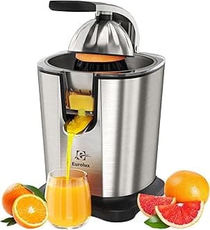 Eurolux Electric Citrus Juicer Power Pro - With 300 Watts of Power, This is The Most Powerful Juicer, for an Easy Smooth Juicing Experience | with Its New Updated Design