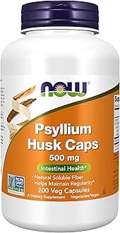 Now Foods Psyllium Husk, 200 Caps 500 mg