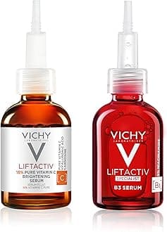 Vichy LiftActiv Vitamin C Serum For Face, Brightening Serum With Pure Vitamin C + Hyaluronic Acid + Vitamin E, Reduces Fine Lines, Smooths Skin Texture, Improves Radiance, Anti Aging