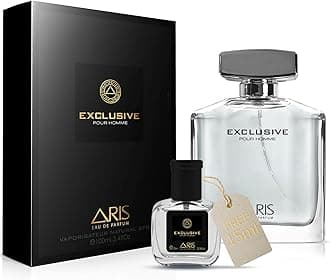 Exclusive by ARIS Eau de Parfum for Men – Long-Lasting Masculine Fragrance – 100ml Perfume Spray for Daily Wear – Men’s Cologne Comes with Extra 15ml Sample (Random Scent Included)