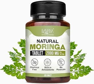 Organic Moringa Tablets (120 Count) – Moringa Oleifera Leaf Supplement – Supports Energy, Immunity, and Detox – Rich in Vitamins and Minerals