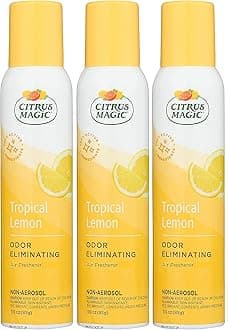 Citrus Magic Natural Odor Eliminating Air Freshener Spray, Tropical Lemon