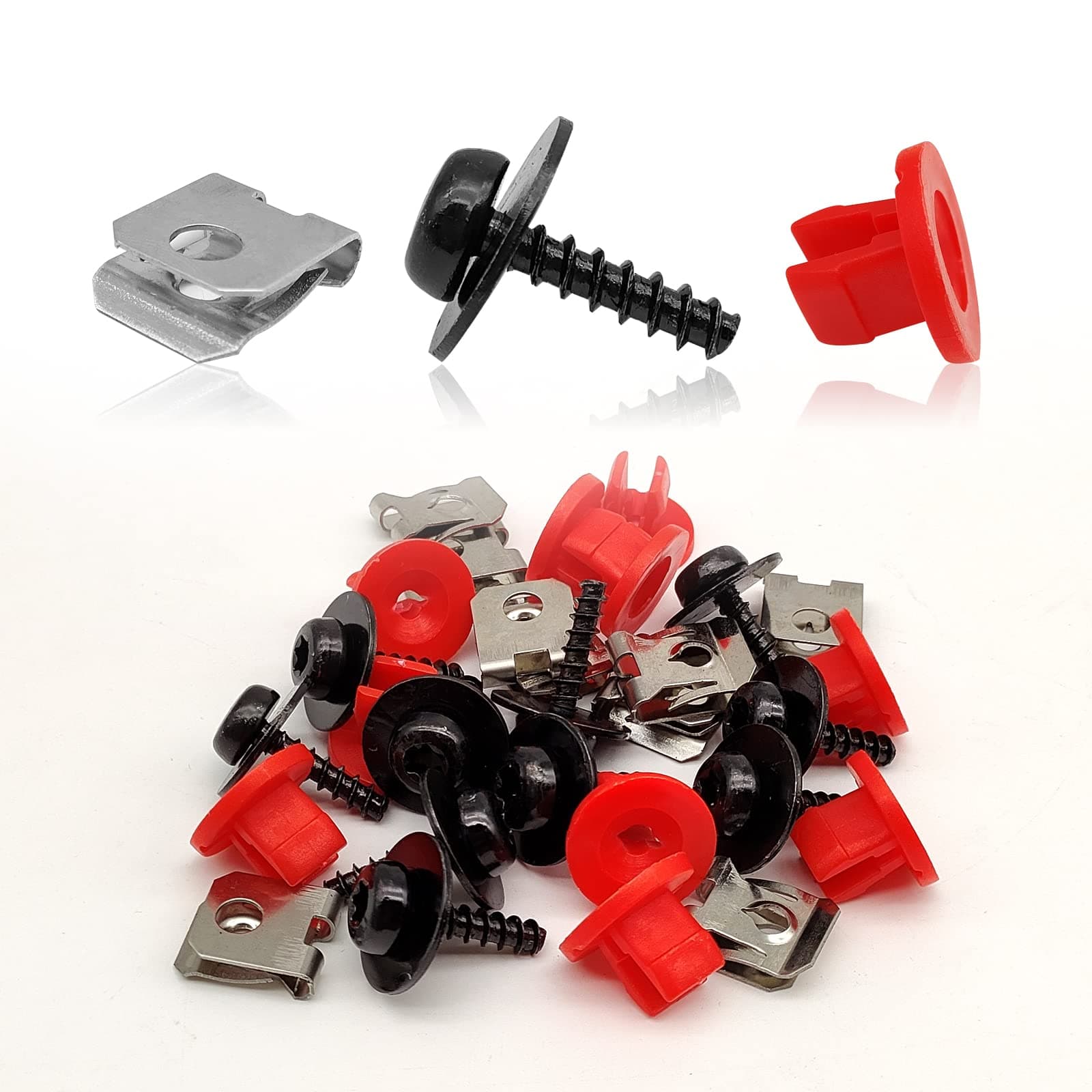 30pcs Engine Splash Shield Guard Undertray Cover Screws Bolt Nut Clip, T30 Engine Undertray Screws Kit Compatible with Lincoln MKC Ford Focus Fusion Escape Explorer C-Max Transit Connect