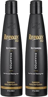 Revivogen MD Bio-Cleansing Shampoo for Fine and Thinning Hair with DHT Blocker Prevents Hair Loss & Soothes Scalp For Men and Women, 360 ml Pack of 2