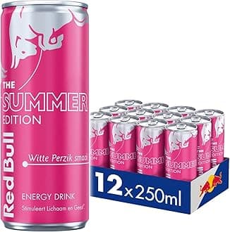 Energy Drink Peach Edition White Peach 250ml, 12 Pack