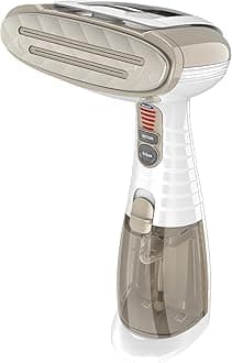 Turbo Extreme Steam Hand Held Fabric Handheld Steamer, One Size, White/Champagne,1875 Watts