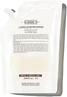 Kiehl's Amino Acid Shampoo, with Amino Acids and Coconut Oil to Clarify and Cleanse, Helps Strengthen Hair, Prevent Breakage, Without Compromising Hydration, Suitable for All Hair Types, Paraben-Free