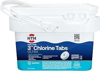 42056W Swimming Pool Care 3" Chlorine Tabs Ultra, Individually Wrapped Tablets, 8lb