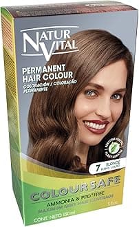 Permanent Hair Dye,Permanent Hair Color. Coloursafe, No Ammonia,Resorcinol or Parabens (~7 Blonde Hair)