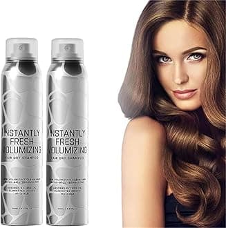 Halo-vida Dry Shampoo,Instantly Fresh Volumizing 𝘿𝙧𝙮 𝙎𝙝𝙖𝙢𝙥𝙤𝙤,Invisible Dry Shampoo,Natural 𝘿𝙧𝙮 𝙎𝙝𝙖𝙢𝙥𝙤𝙤 Volumizing Spray,Travel Dry Shampoos,Non-Greasy, Natural,Refreshing (2PCS)