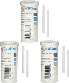 Hydrogen Peroxide H2O2 0-100 ppm Test Strip Kit, Low Level [3 Bottles of 100 Strips Each]