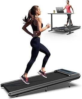 WELLFIT Under Desk Walking Pad with 10% Incline, 3 in 1 Small Treadmills for Home