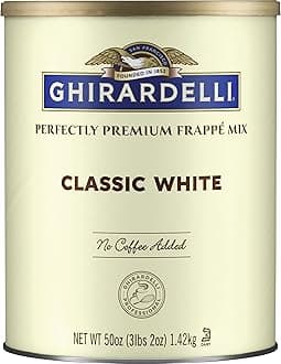 Classic White Vanilla Frappe Beverage Mix, 50 Ounce, Pack of 1