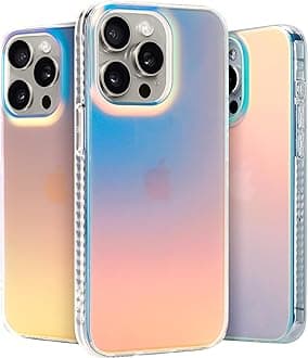 - LONLI Hue - for iPhone 15 Pro Case - Iridescent [10FT Drop Protection] - Shockproof Cover with Color Changing Effect | Cute and Unique for Women, Girls and Men (2023)