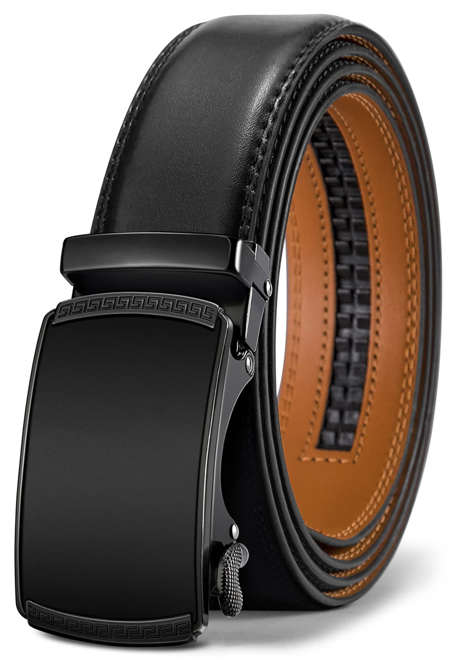 BULLIANT Men's Leather Belt, Reversible Belt, 31 mm for Business Suit and Jeans Belt, One Belt Reversible, Two Colours