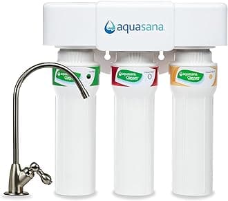 AQ-5300+.55 3-Stage Max Flow Under Sink Water Filter with Brushed Nickel Faucet