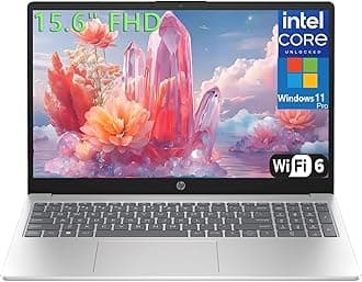 HP 15.6" Laptop Computer for College Student Home Study & Business, 16GB DDR4 RAM, 512GB PCIe SSD, Intel Processor (Beat i3-1115G4), FHD, WiFi 6, BT 5.3, Type-C, HDMI, Webcam, Silver, Windows 11 Pro