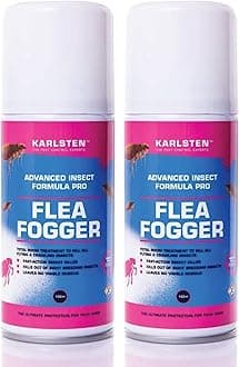 Karlsten Flea Killer Spray Fogger Max Strength x 2 150 ml Fast Elimination Of Indoor Flea Infestations Large Coverage