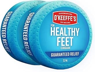 for Healthy Feet Foot Cream - 3.2 oz Jar (2 Pack) - Guaranteed Relief for Extremely Cracked, Dry Feet, Repairing Skincare, Instantly Boosts and Retains Moisture Levels
