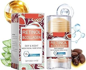 Retinol & Collagen Neck Firming Stick, Moisturizing & Anti-Aging Cream for Wrinkles & Sagging Skin