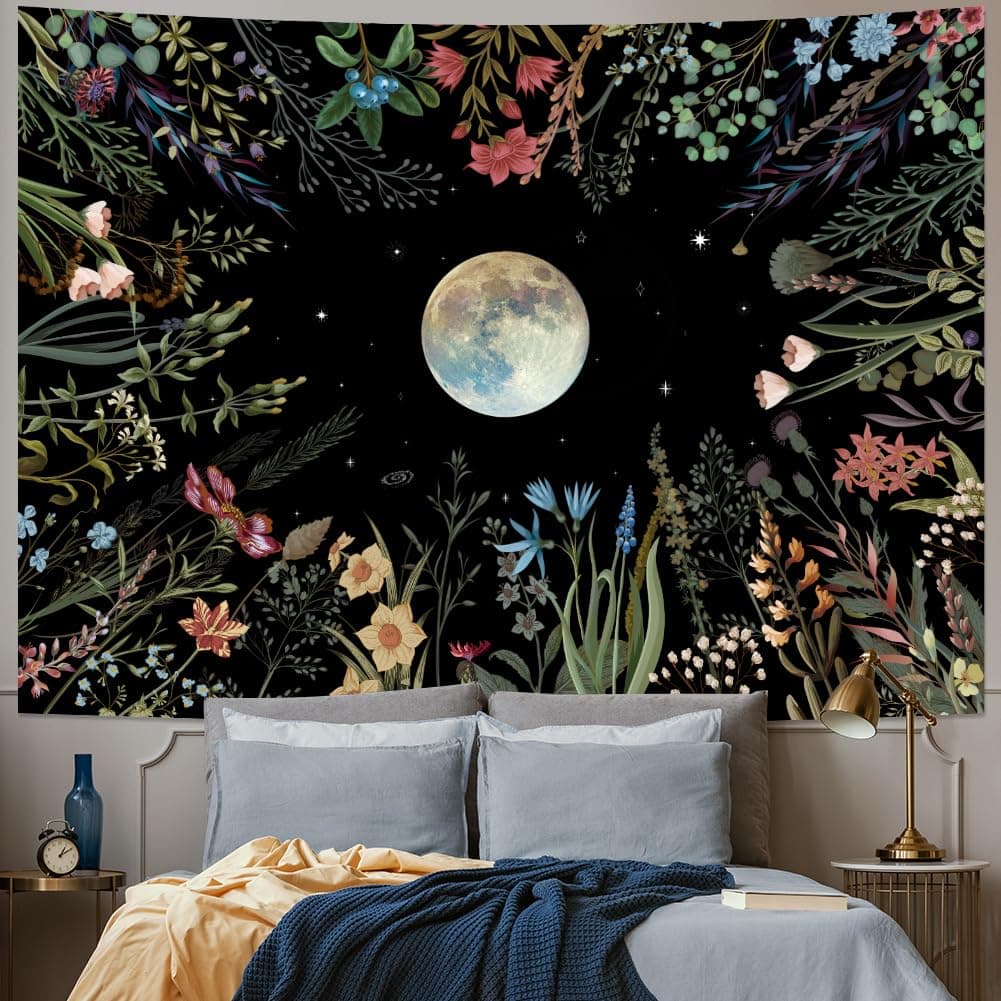 Moonlit Garden Tapestry