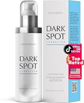 EnaSkin Dark Spot Remover Face & Body Serum: Age Spot Sun Spot Freckles Melasma Brown Spot - Advanced Formula with Niacinamide for Women and Men (1.0 Fl Oz)