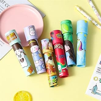 AM ANNA Classic Kaleidoscopes Toy, 5 Pcs Cute Educational Kaleidoscope Toy for Goodie Bag Stuffers,Kids Party Favors,Birthday Returns Gifts Random Color (5 Pcs Kaleidoscopes)