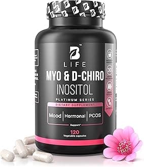Myo-Inositol & D-Chiro Inositol 40:1 for Women | Inositol Supplement for Women | Hormone Balance, Fertility & Cycle | Vitamin B8, Insulin & Flo Ovarian Support | 120 Caps