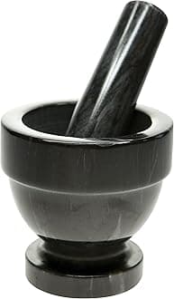 Fox Run Fox Run 3839 Black Marble Mortar & Pestle, 3, Black by Fox Run