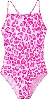 Girls Swimsuits One-Piece Bathing Suits Multicolor Kids Sport Summer Beach Swimwear for 2-10 Years Old