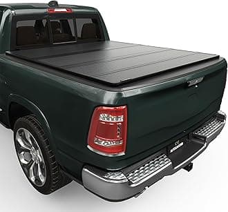 AUTOSAVER88 Hard Quad Fold Truck Bed Tonneau Cover Fit for Dodge Ram 1500 2002-2023, Dodge Ram 2500 3500 2003-2026 with 8ft Bed Without Rambox