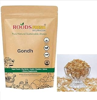 Roods Fresh Babul Gondh | Acacia | Laddu Gondh | Edible Gum | Babool Gaund | Gondh Kikar Acacia Arabica | Gondh Batain | 400 Gram